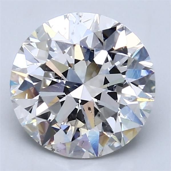 3.01ct H SI2 Rare Carat Ideal Cut Round Diamond
