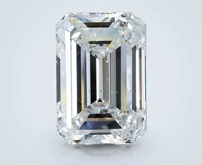 3.51ct F SI1 Very Good Cut Emerald Diamond