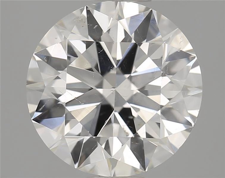 2.60ct I SI2 Rare Carat Ideal Cut Round Diamond