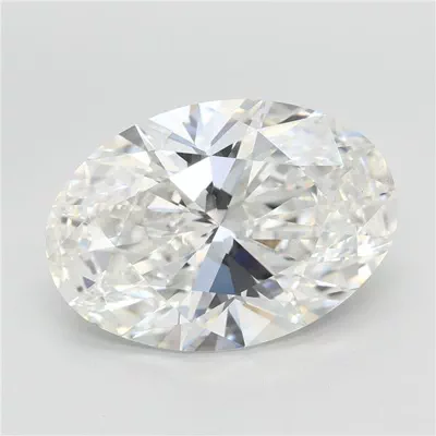 4.10ct F VVS2 Rare Carat Ideal Cut Oval Lab Grown Diamond