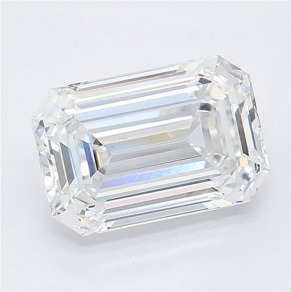 2.60ct D VS1 Rare Carat Ideal Cut Emerald Lab Grown Diamond