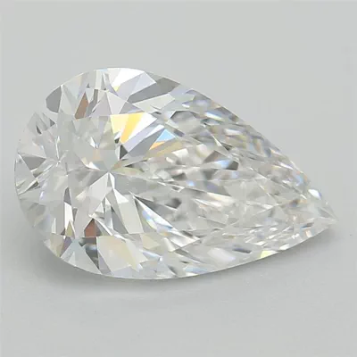 1.08ct D VS2 Rare Carat Ideal Cut Pear Lab Grown Diamond
