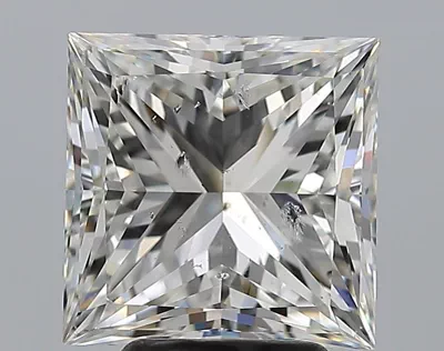 4.01ct G SI2 Very Good Cut Princess Diamond