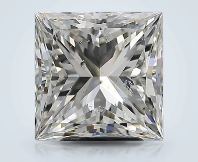 4.01ct G SI2 Rare Carat Ideal Cut Princess Diamond