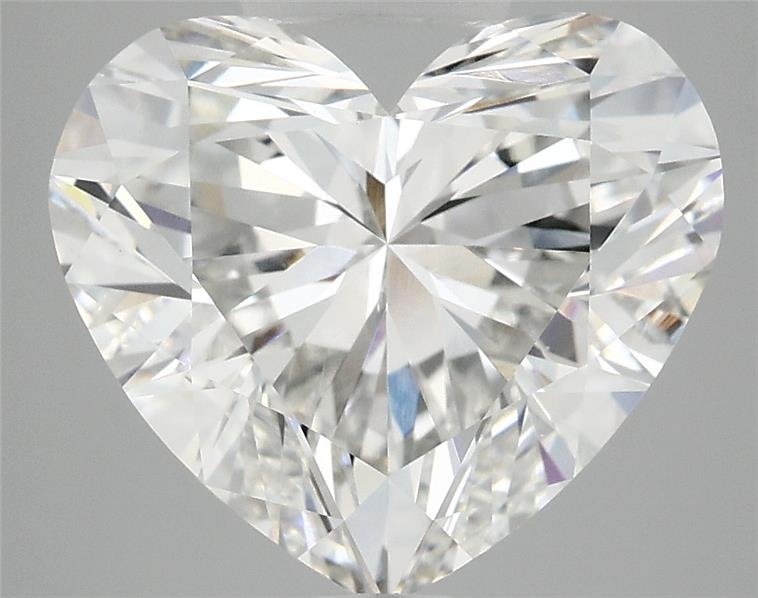 4.99ct F VS1 Rare Carat Ideal Cut Heart Lab Grown Diamond
