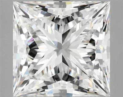 7.86ct E VVS2 Rare Carat Ideal Cut Princess Lab Grown Diamond