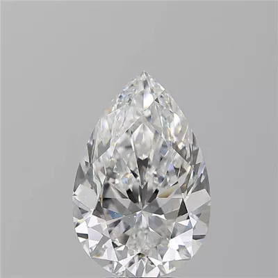 5.05ct E VS2 Rare Carat Ideal Cut Pear Diamond