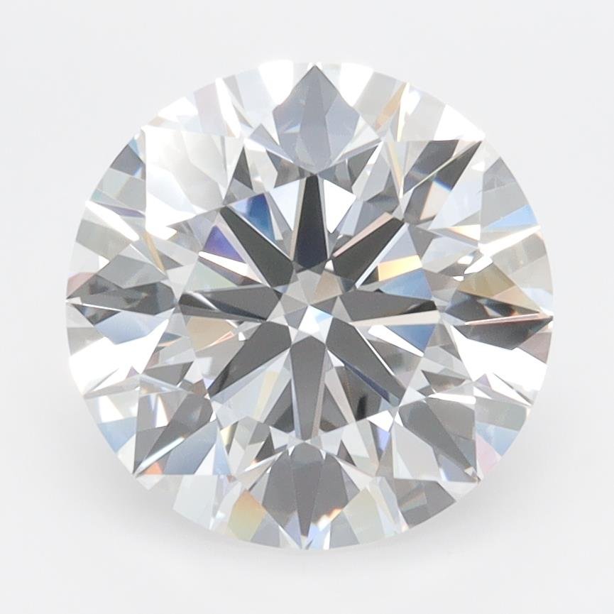3.01ct D FL Rare Carat Ideal Cut Round Lab Grown Diamond