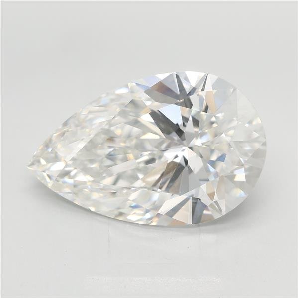 5.07ct F VVS2 Rare Carat Ideal Cut Pear Lab Grown Diamond