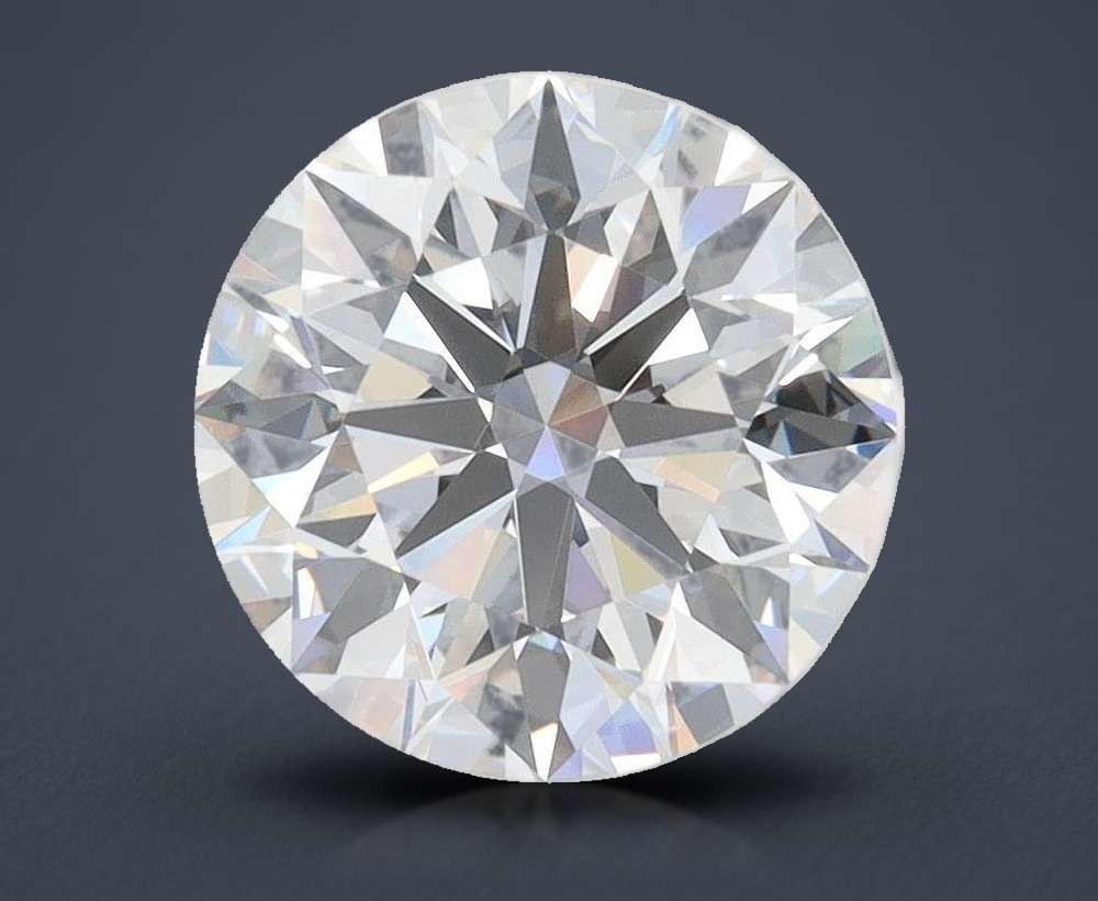 2.87ct D VVS1 Rare Carat Ideal Cut Round Lab Grown Diamond