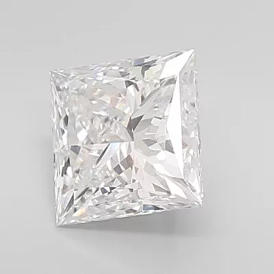 1.04ct D VVS2 Rare Carat Ideal Cut Princess Lab Grown Diamond