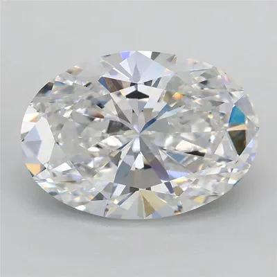 3.06ct D VS1 Rare Carat Ideal Cut Oval Lab Grown Diamond
