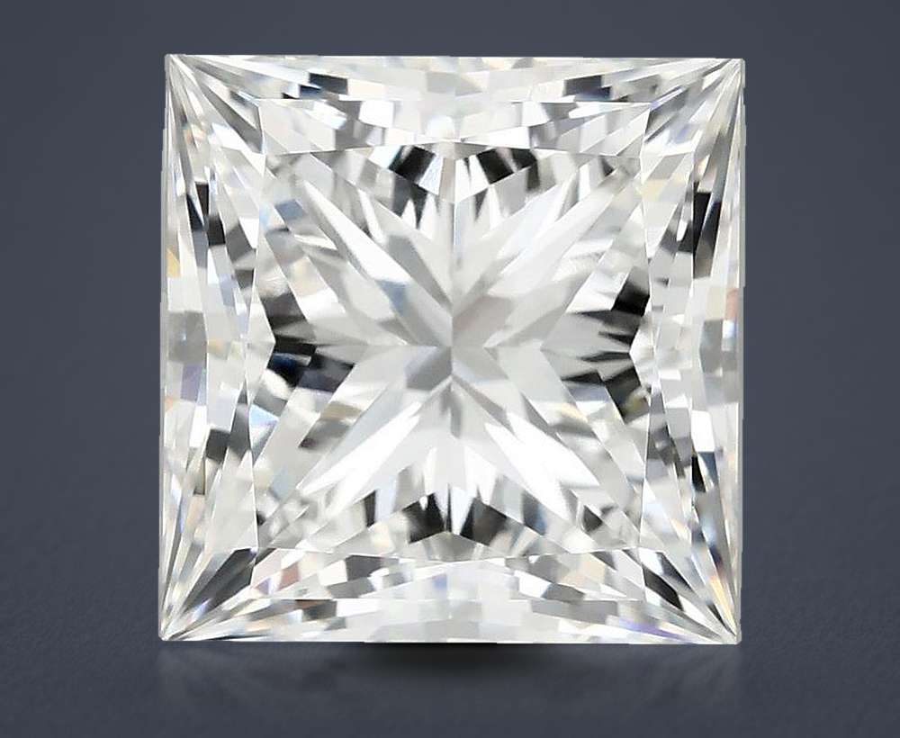 7.48ct E VVS2 Rare Carat Ideal Cut Princess Lab Grown Diamond