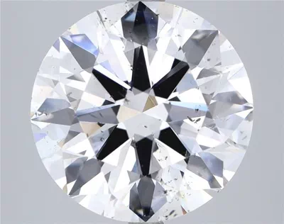 5.12ct G SI2 Rare Carat Ideal Cut Round Diamond