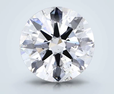 5.12ct G SI2 Rare Carat Ideal Cut Round Diamond