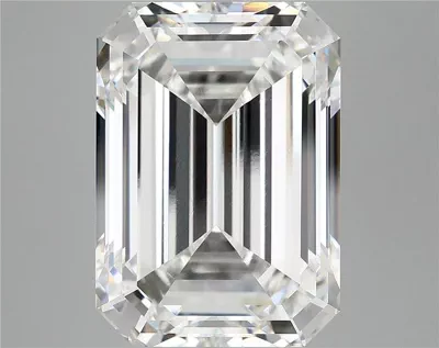 12.78ct F VVS2 Rare Carat Ideal Cut Emerald Lab Grown Diamond