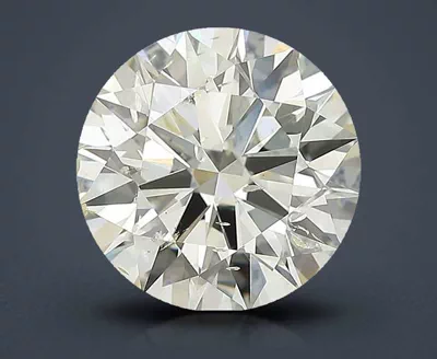 3.01ct K SI2 Rare Carat Ideal Cut Round Diamond