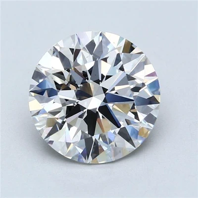5.11ct F VS2 Rare Carat Ideal Cut Round Lab Grown Diamond