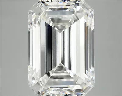 12.74ct F VVS2 Rare Carat Ideal Cut Emerald Lab Grown Diamond