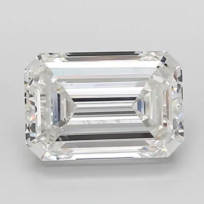 4.02ct F VS1 Rare Carat Ideal Cut Emerald Lab Grown Diamond