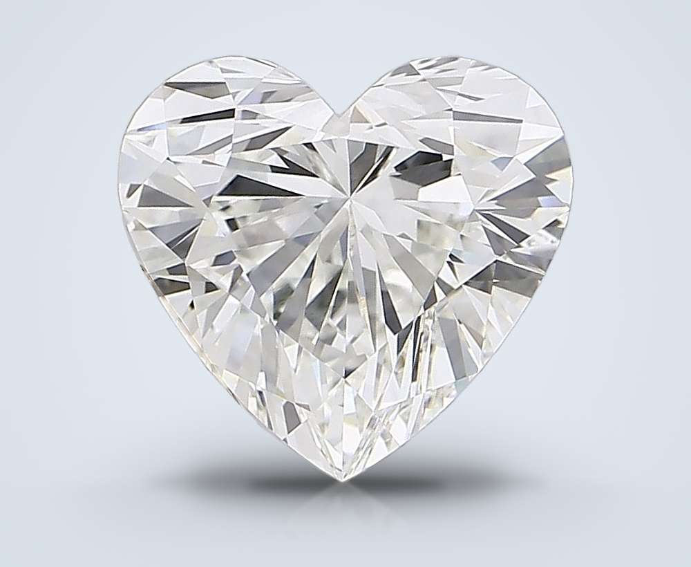 6.58ct G VVS2 Rare Carat Ideal Cut Heart Lab Grown Diamond