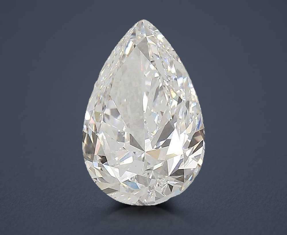 2.71ct E VS2 Rare Carat Ideal Cut Pear Lab Grown Diamond