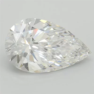 2.58ct E VVS2 Rare Carat Ideal Cut Pear Lab Grown Diamond