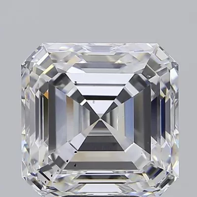 8.05ct E SI1 Rare Carat Ideal Cut Asscher Lab Grown Diamond