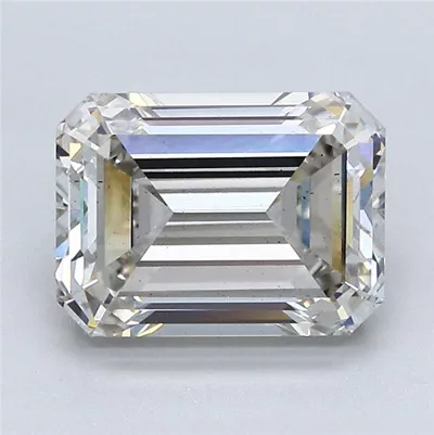 3.02ct I VS2 Rare Carat Ideal Cut Emerald Lab Grown Diamond