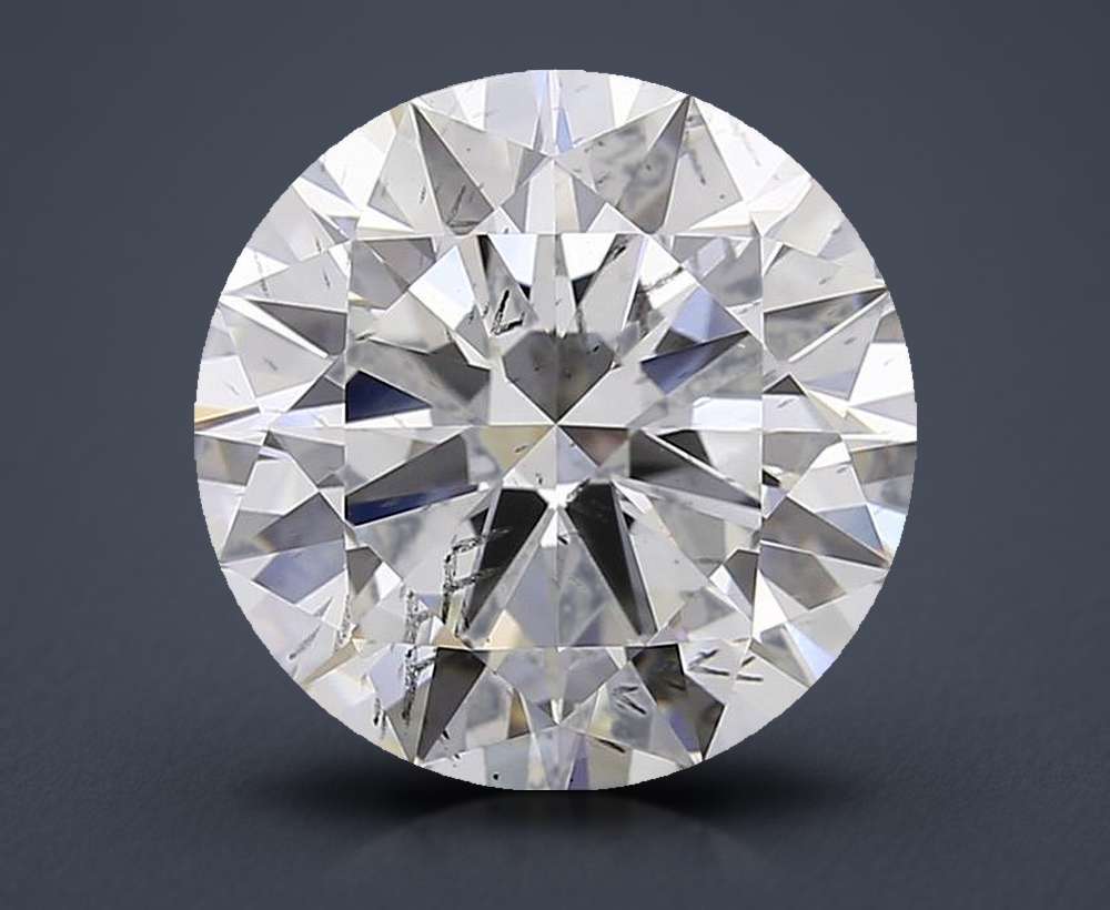 4.00ct G SI2 Excellent Cut Round Lab Grown Diamond