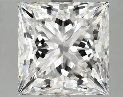 5.11ct F VS1 Rare Carat Ideal Cut Princess Lab Grown Diamond