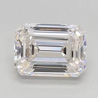 2.08ct G VVS2 Very Good Cut Emerald Lab Grown Diamond