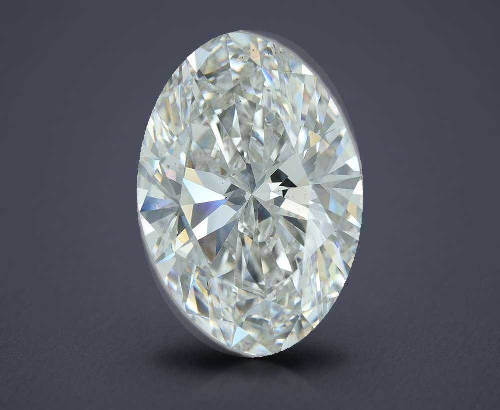 10.01ct F VS2 Rare Carat Ideal Cut Oval Lab Grown Diamond
