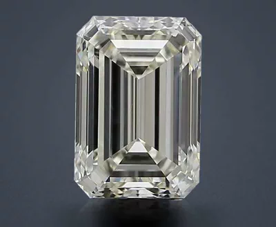 4.01ct K VS2 Rare Carat Ideal Cut Emerald Diamond