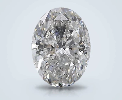 4.01ct F SI2 Rare Carat Ideal Cut Oval Diamond