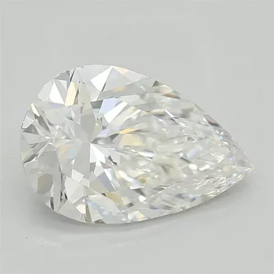 1.09ct E VVS2 Rare Carat Ideal Cut Pear Lab Grown Diamond