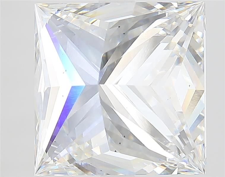 7.76ct F VS2 Rare Carat Ideal Cut Princess Lab Grown Diamond
