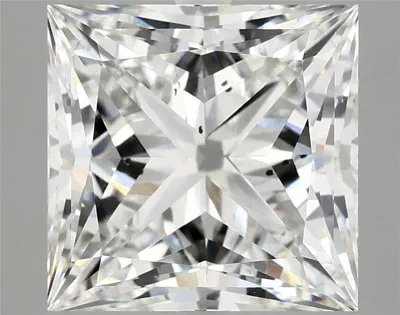 6.26ct F SI1 Rare Carat Ideal Cut Princess Lab Grown Diamond
