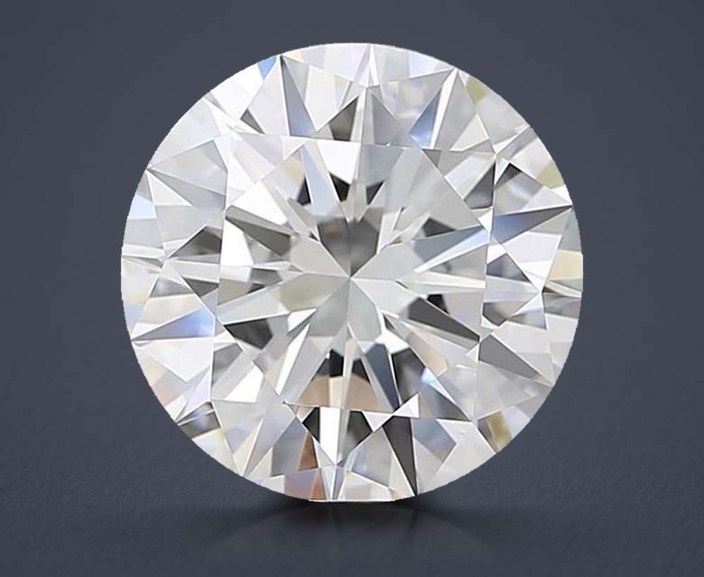 4.01ct E VVS2 Rare Carat Ideal Cut Round Diamond