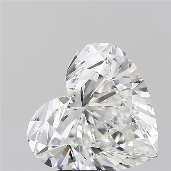 5.31ct F VVS2 Rare Carat Ideal Cut Heart Lab Grown Diamond