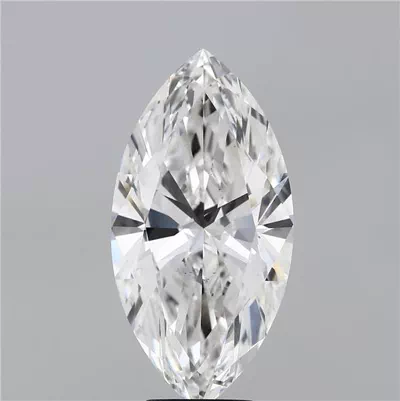 5.24ct F VS2 Rare Carat Ideal Cut Marquise Lab Grown Diamond