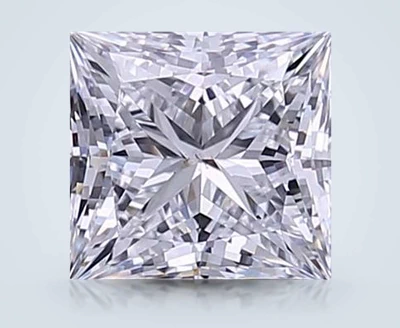 1.51ct D VS2 Rare Carat Ideal Cut Princess Lab Grown Diamond