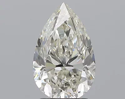 2.51ct K SI2 Rare Carat Ideal Cut Pear Diamond