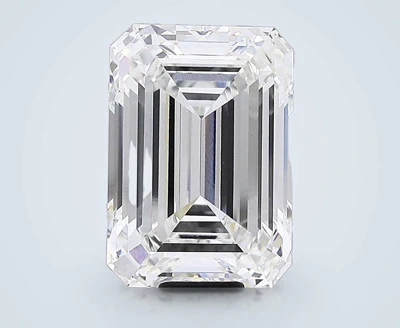 18.06ct F VVS2 Rare Carat Ideal Cut Emerald Lab Grown Diamond