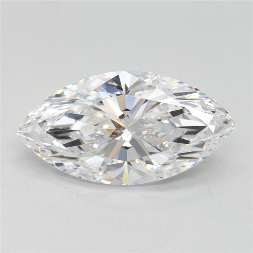 2.18ct D FL Rare Carat Ideal Cut Marquise Lab Grown Diamond