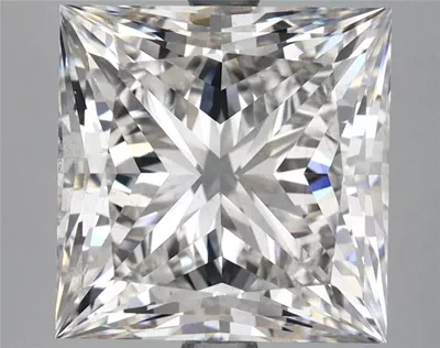 6.07ct G VS2 Rare Carat Ideal Cut Princess Lab Grown Diamond
