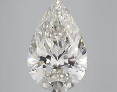 5.11ct H VS2 Rare Carat Ideal Cut Pear Lab Grown Diamond