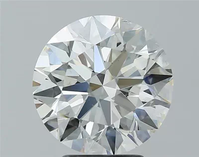 3.73ct J SI2 Rare Carat Ideal Cut Round Diamond