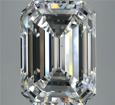 7.01ct G VS2 Rare Carat Ideal Cut Emerald Diamond