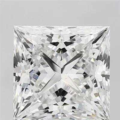 8.03ct F VS2 Rare Carat Ideal Cut Princess Lab Grown Diamond